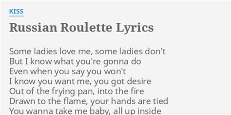 roulette lyrics|russian roulette lyrics.